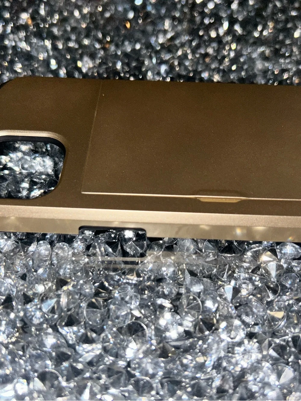 iPhone 15 wallet Slim Metallic Gold Laptop Accessory Cover
